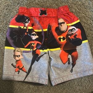Toddler Boy’s Disney “The Incredibles” Swim Trunks Sz 2T